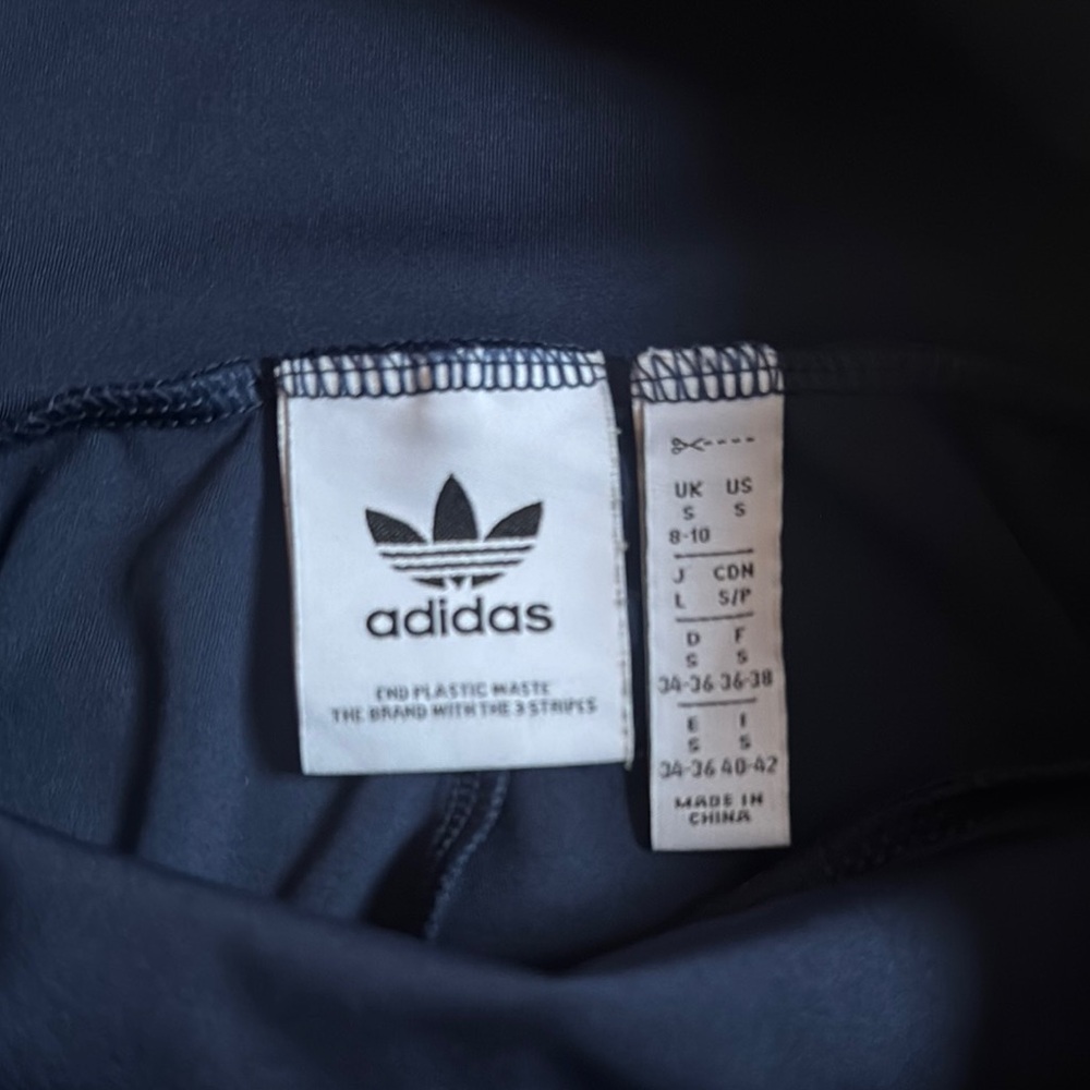 Adidas Dark Blue Flare Leggings - Picture 5 of 6